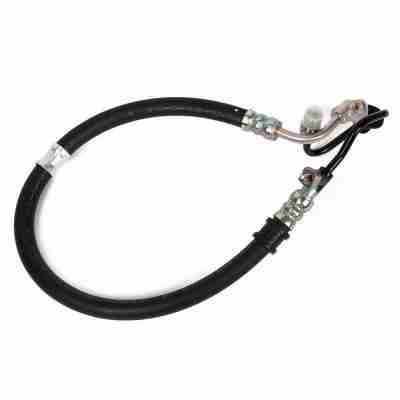 Honda Civic power steering hose with metal end fittings and mounting bracket