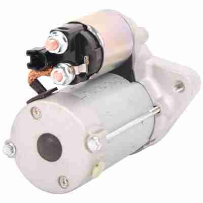 Toyota Hilux starter motor with metal housing, solenoid terminals and mounting flange