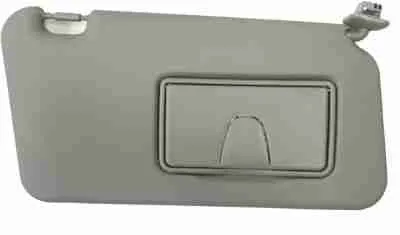 Grey Suzuki Swift sun visor with mirror cover, retaining bar and mounting bracket