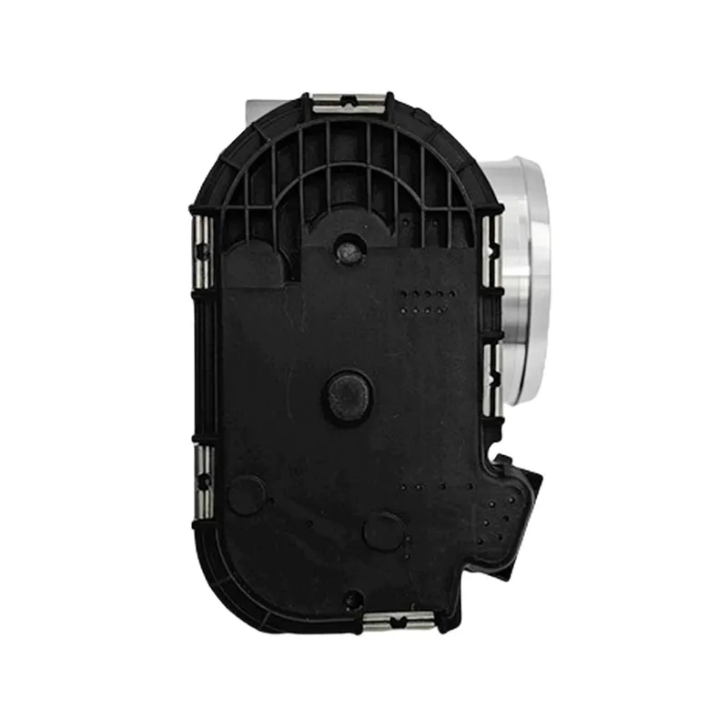 Ford Ranger PX throttle body, rear view showing black actuator cover and retaining clips