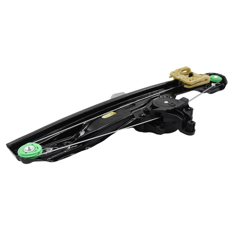 Ford Ranger PX rear left window regulator, alternate angled view showing housing and mounting points