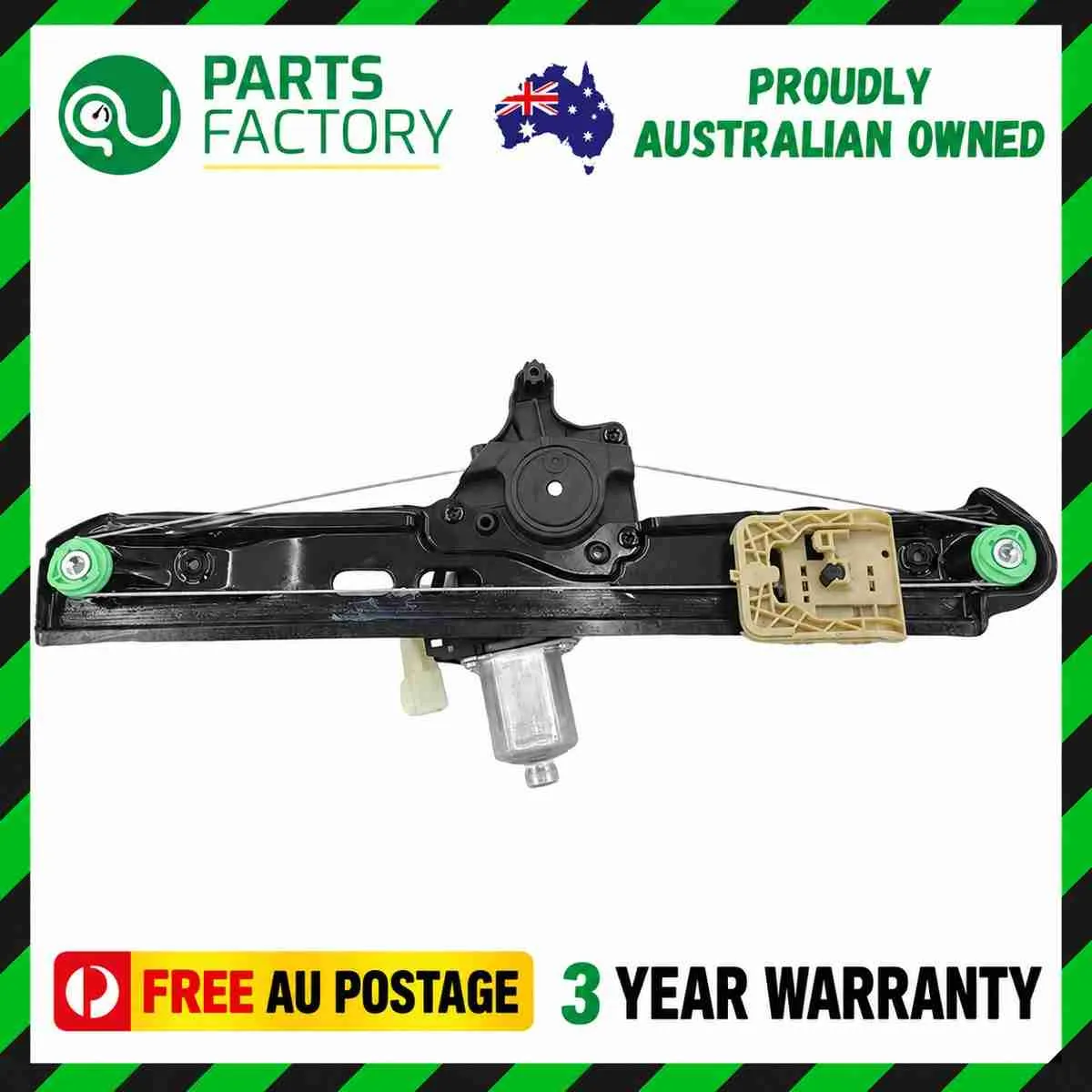 Ford Ranger PX rear right window regulator reference photo in the Parts Factory Australia frame