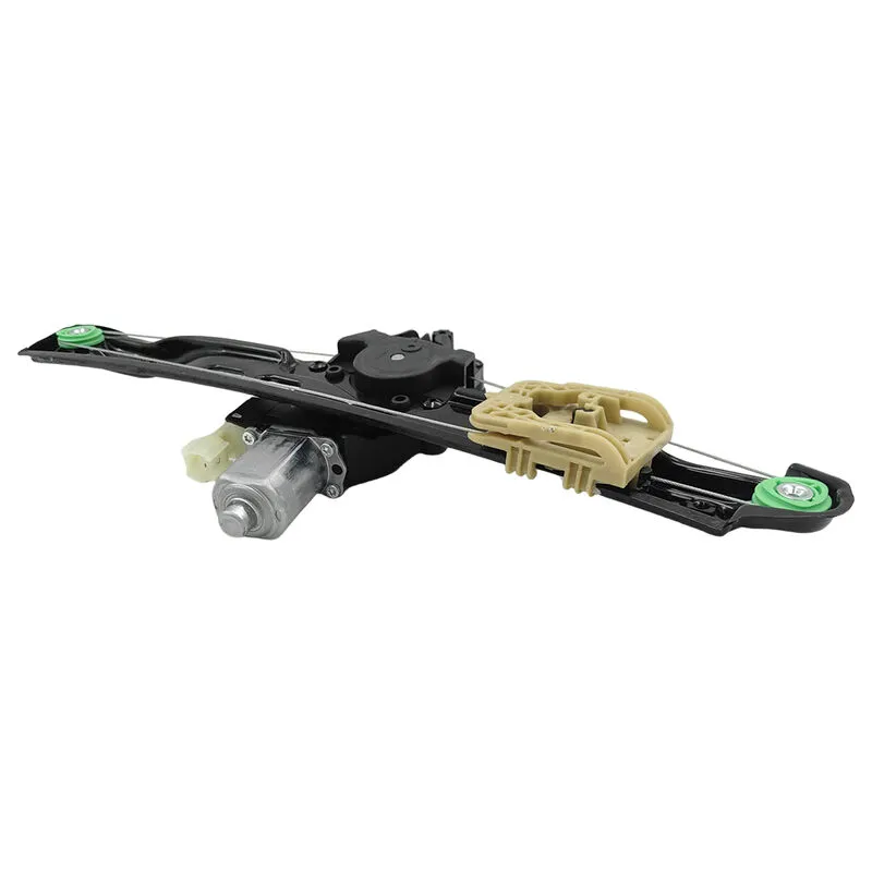 Ford Ranger PX rear right window regulator, angled view showing motor and mountings