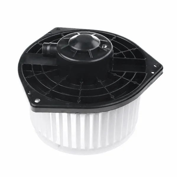 Holden Colorado RG heater blower motor, rear view showing ribbed housing and mounting holes