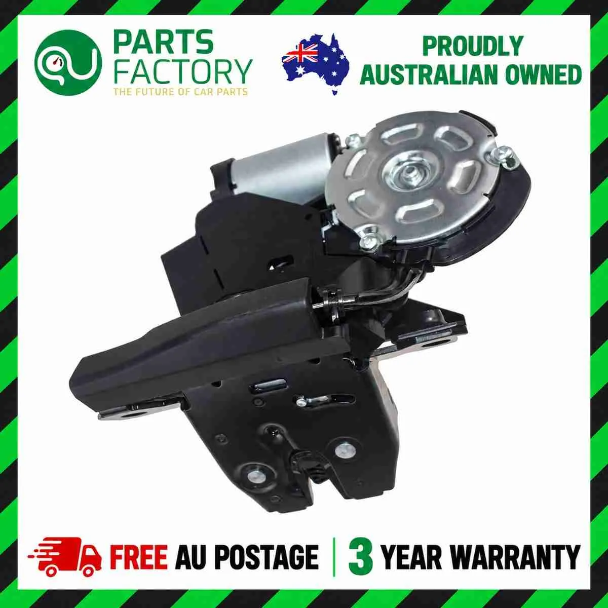 Holden Commodore VF wagon tailgate lock actuator reference photo in the Parts Factory Australia frame