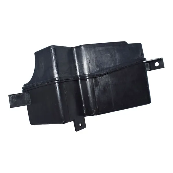 Holden Commodore V6 coolant overflow tank, underside view of black reservoir and mounting tabs