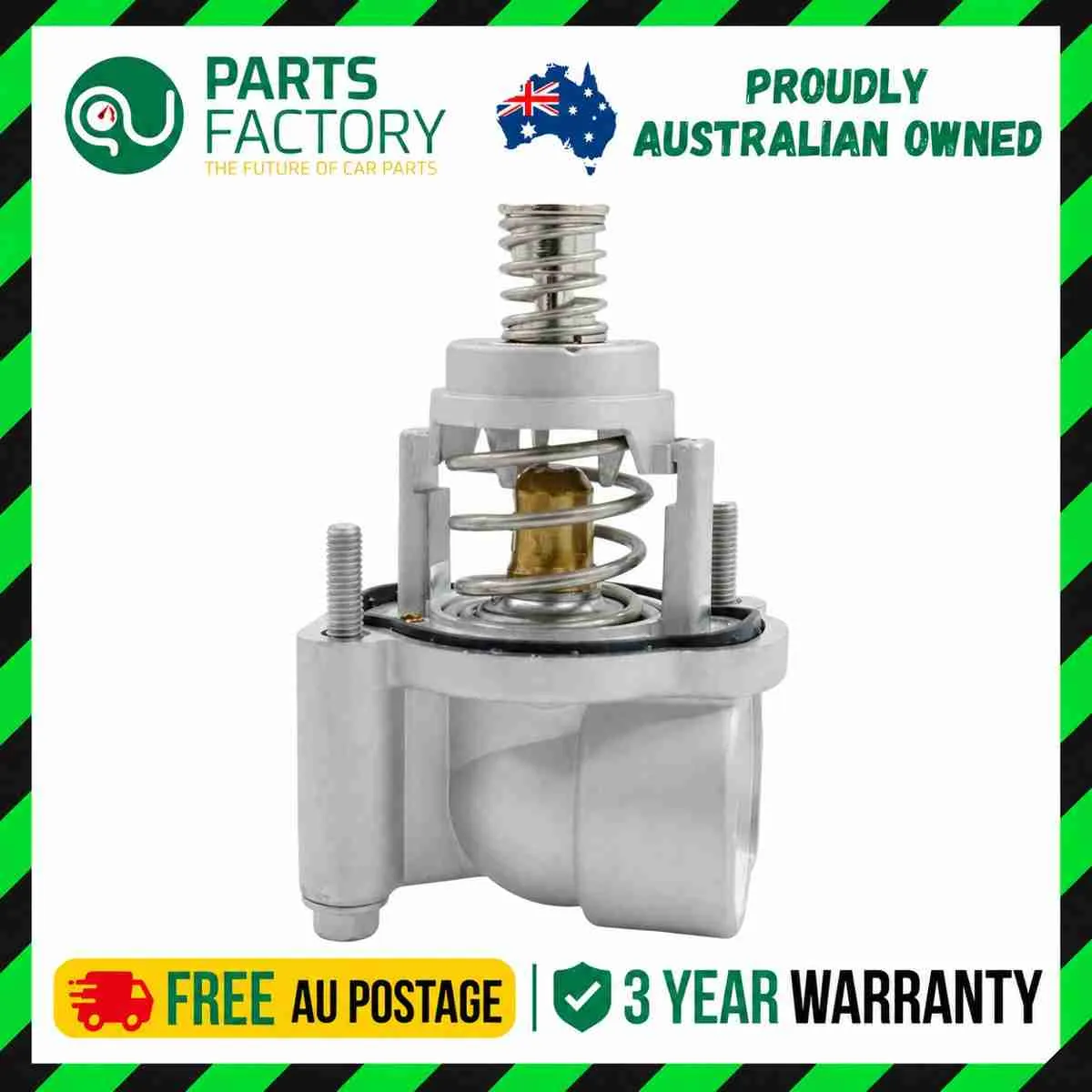 Holden Commodore ZB thermostat housing reference photo in the Parts Factory Australia frame