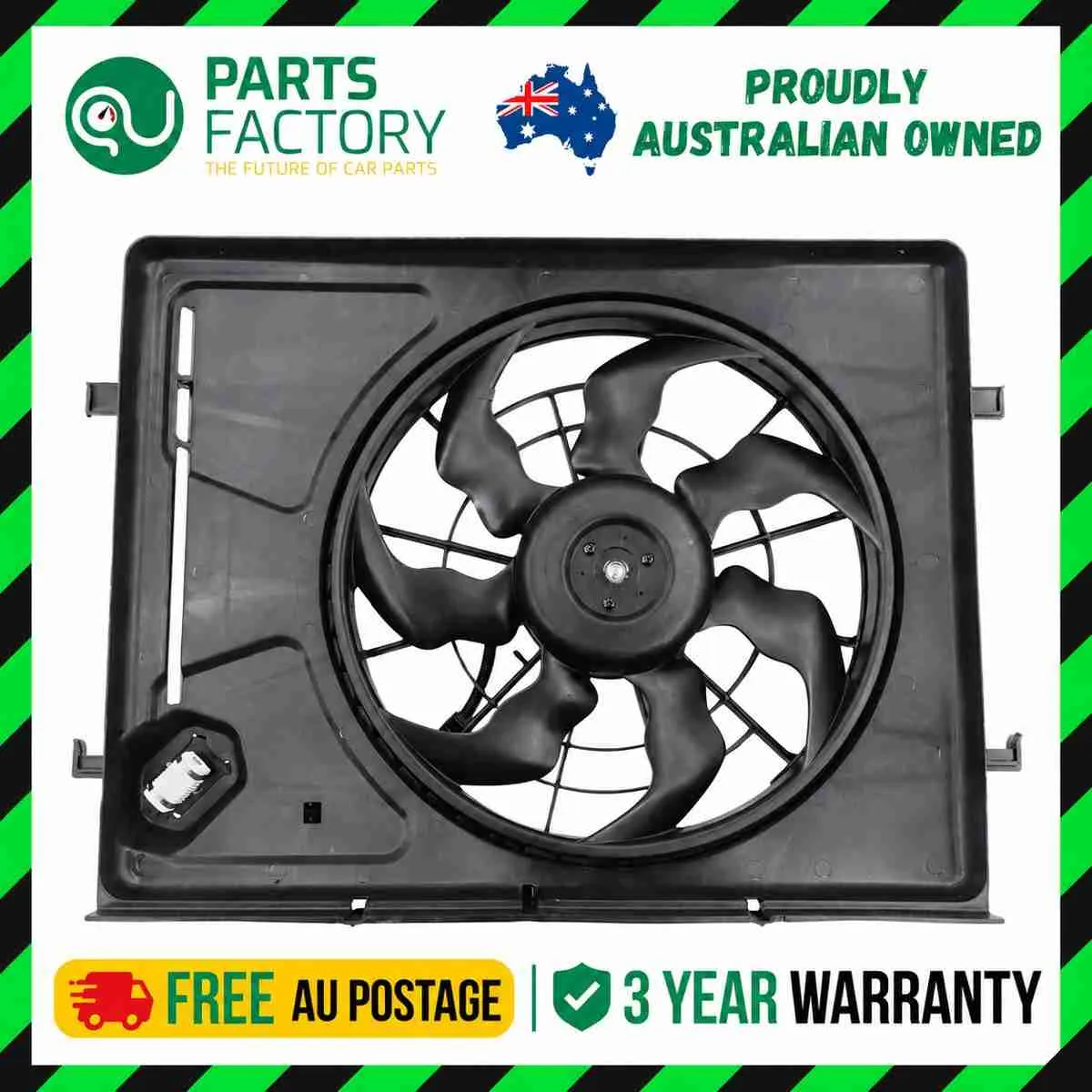 Elantra HD 2.0L radiator fan — additional product view