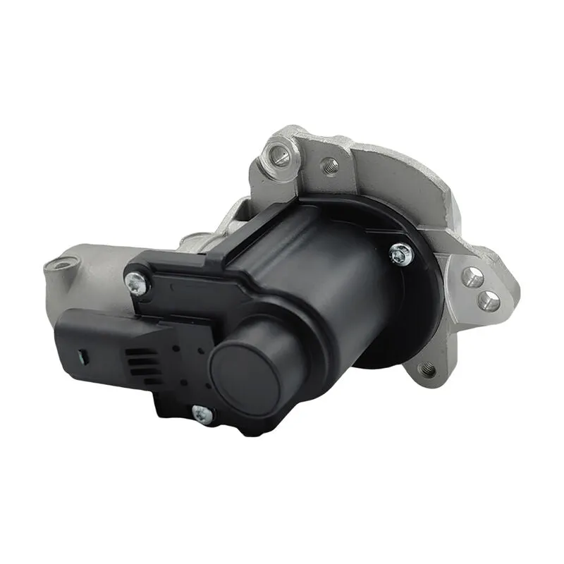 Hyundai Santa Fe DM EGR valve, rear view showing black actuator housing and mounting flange
