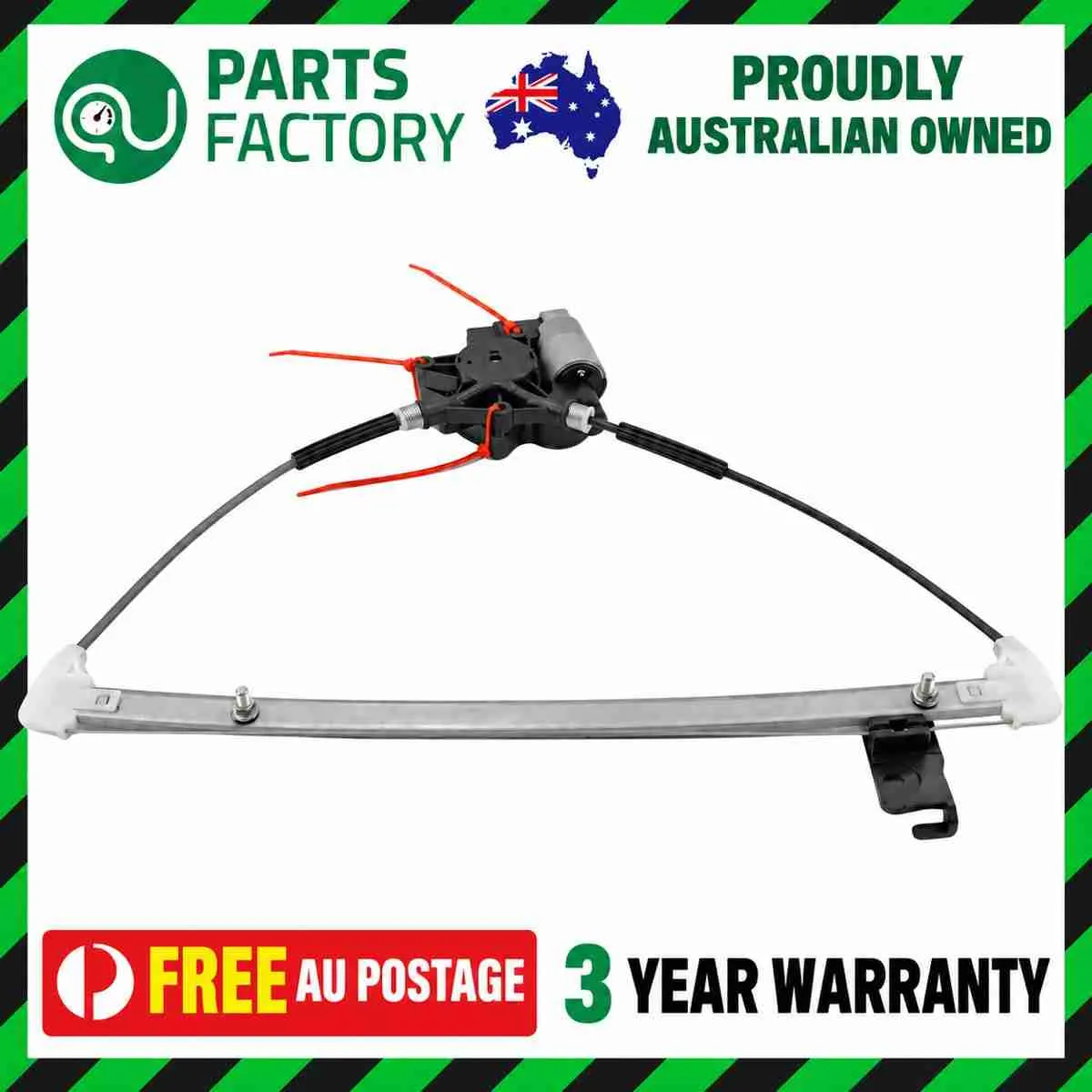 Mazda 3 BK rear left window regulator reference photo in the Parts Factory Australia frame