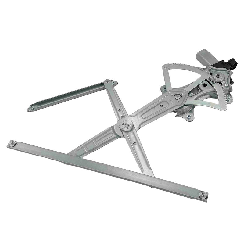 Mitsubishi Triton ML MN window regulator, rear view showing housing and rails
