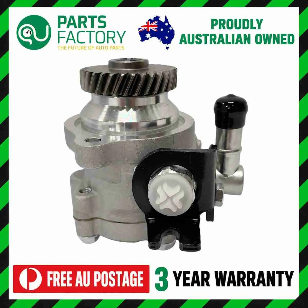 Nissan Patrol GU ZD30 power steering pump reference photo in the Parts Factory Australia frame