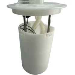 Ford Falcon fuel pump assembly side view showing housing and support rods