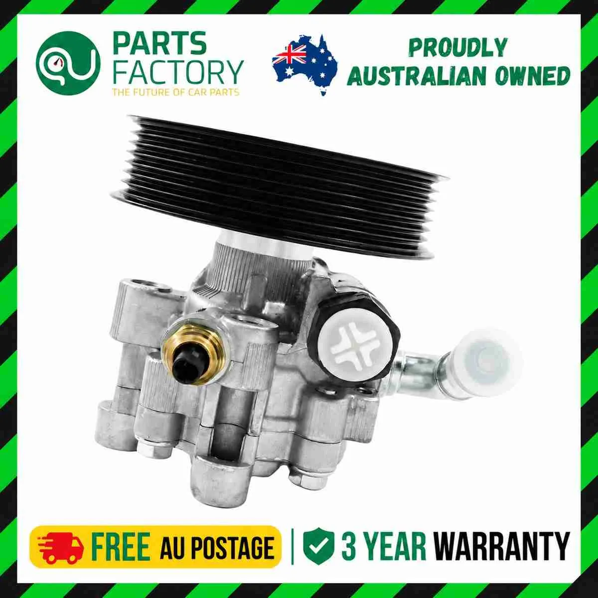 Toyota Camry ACV40 power steering pump reference photo in the Parts Factory Australia frame