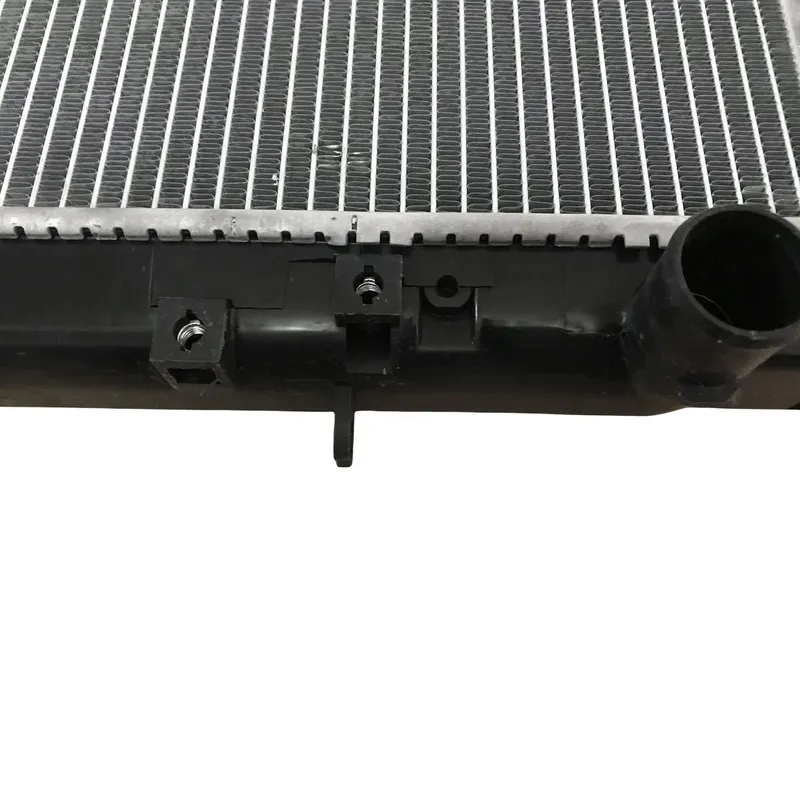 Toyota LandCruiser100 UZJ100 radiator, rear detail showing hose outlet and mounting points