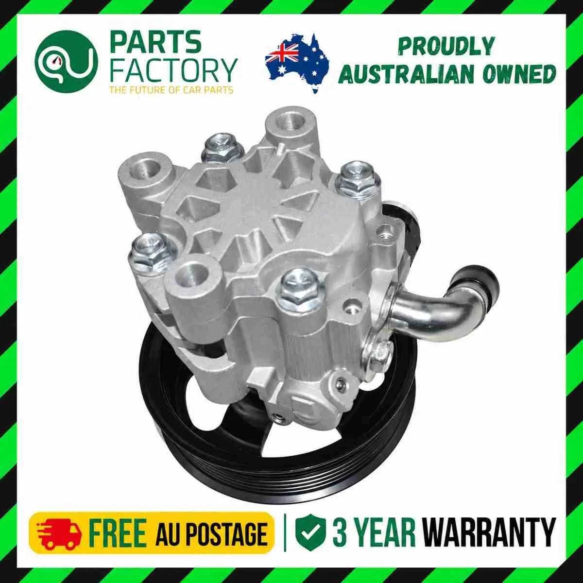 Toyota Prado 120 GRJ120 power steering pump reference photo in the Parts Factory Australia frame